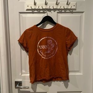 orange vans tee